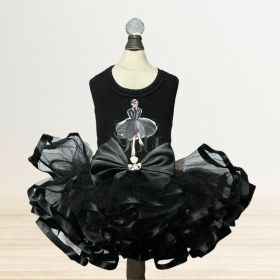 Goddess Dog Tutu Dress Collection (Color: Selene, size: XS)