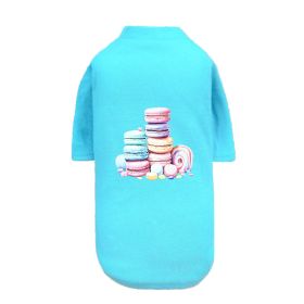 Macaoon Dog Tee (Color: Teal, size: XXS)