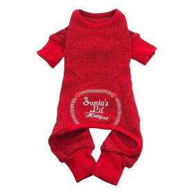 Christmas Dog Pajama (Color: Santa's Lil' Helper, size: 2X-Large)