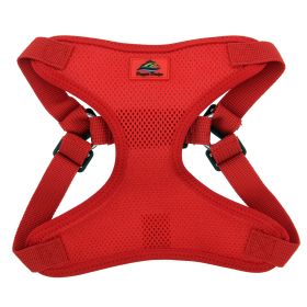 Wrap and Snap Choke Free Dog Harness by Doggie Design (Color: Flame Red, size: small)