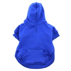 Flex-Fit Dog Hoodie (Color: Blue, size: small)