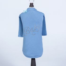 Baby Dog Tee (Color: Blue, size: MD)