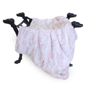 Whisper Dog Blanket (Color: Peach, size: SM)