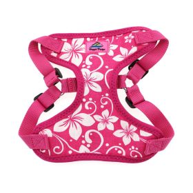 Wrap and Snap Choke Free Dog Harness by Doggie Design (Color: Pink Hibiscus, size: X-Small)